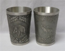 Стаканы оловянные 2 шт. (K847)