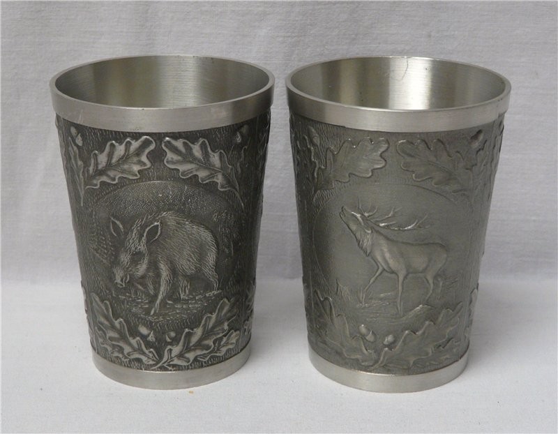 Стаканы оловянные 2 шт. (K847)
