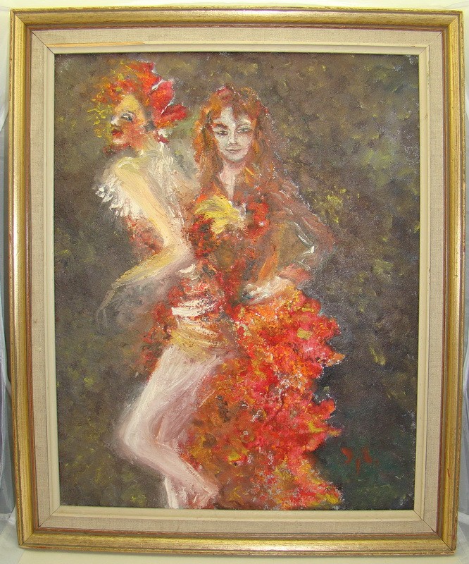 Коломбина и арлекин картина