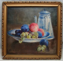 Картина старинная натюрморт Фрукты (Y818)