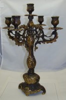 Подсвечник канделябр винтажный большой бронзовый (Z110)