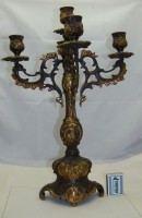 Подсвечник канделябр винтажный большой бронзовый (Z110)