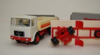 Herpa винтажная модель грузовика MAN с прицепом 1:87 (A448)