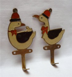 Крючки вешалки "Гуси" 2 шт. (J405)