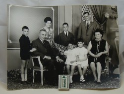 Большая старинная семейная фотография (W934)