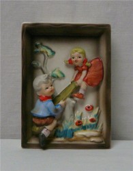 Барельеф фарфоровый (T166)