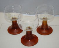 Рёмеры бокалы для вина винтажные 3 шт. (M953)