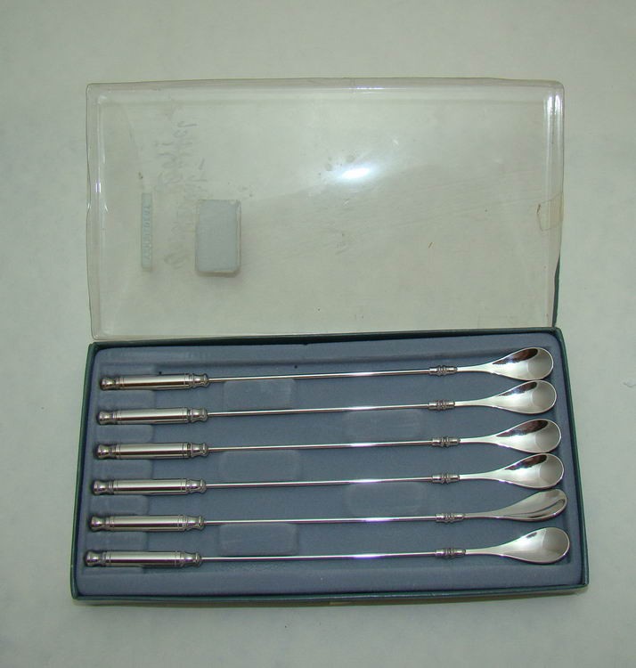 Набор ложек для коктейлей десертов 6шт. (U132)