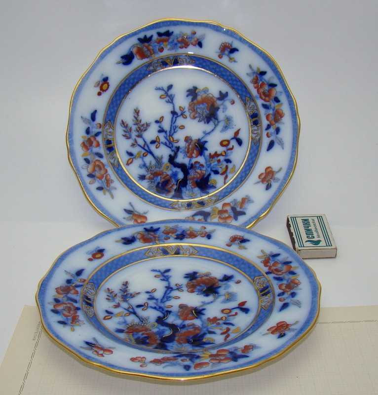 Minton тарелки старинные 2 шт. (A646)