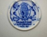 Ironstone подсвечник фаянсовый старинный (W227)