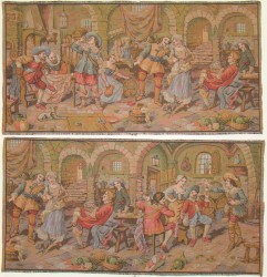 Гобелены средневековый сюжет 2шт (W364)