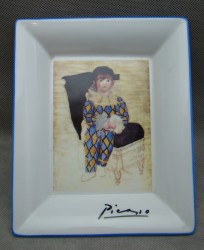 Блюдо лоток фарфоровый винтажный (X055)