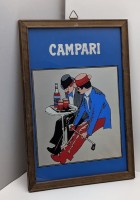 Барное зеркало Campari винтаж (B139)