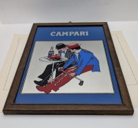 Барное зеркало Campari винтаж (B139)