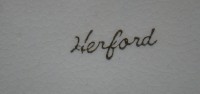 Herford шкатулка фаянсовая старинная (W228)