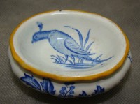 Солонка старинная лоток фаянсовый (W426)