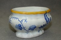 Солонка старинная лоток фаянсовый (W426)