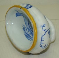 Солонка старинная лоток фаянсовый (W426)