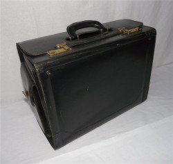 Портфель - саквояж старинный (K256)