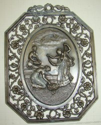 Плакетка оловянная Весна ()