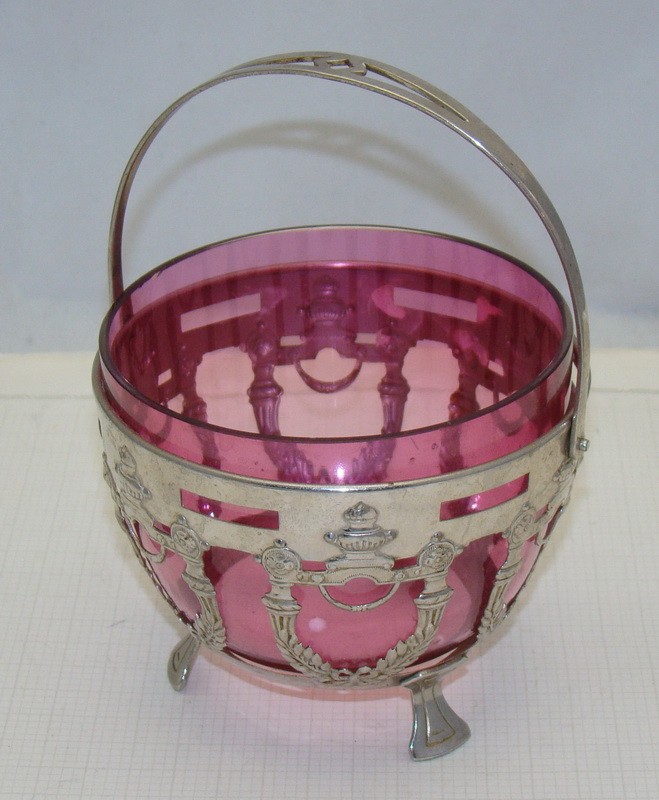 Корзинка сахарница винтажная (M075)