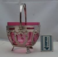 Корзинка сахарница винтажная (M075)