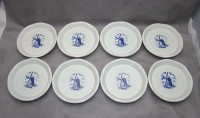 Delft подставки блюдечки винтажные 8 шт. (M660)