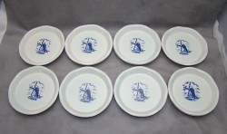 Delft подставки блюдечки винтажные 8 шт. (M660)