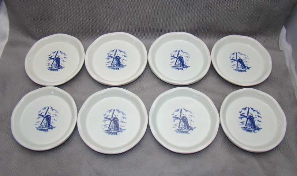 Delft подставки блюдечки винтажные 8 шт. (M660)
