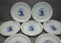 Delft подставки блюдечки винтажные 8 шт. (M660)
