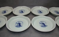 Delft подставки блюдечки винтажные 8 шт. (M660)