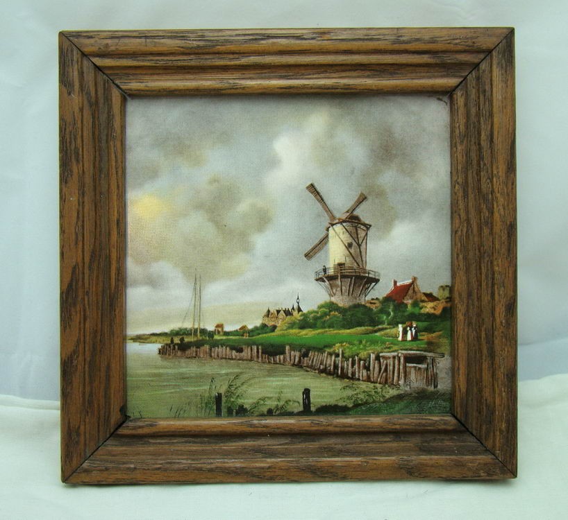 Репродукция на керамике в рамке (U034)