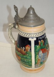 Кружка винтажная с крышкой (M563)
