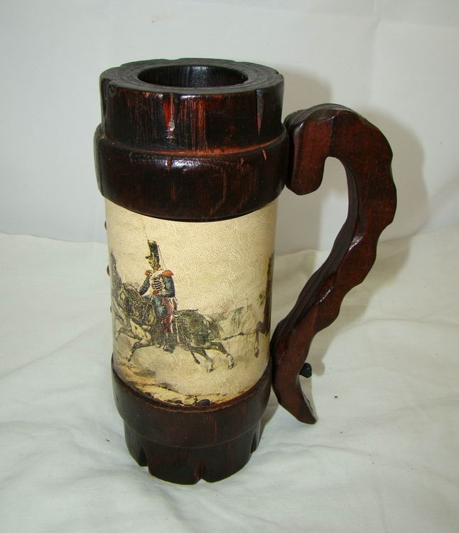 Кружка подставка деревянная (U035)