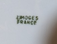 Limoges тарелка винтажная Райские птицы (A847)