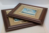 Пара винтажных картин репродукций Сальвадора Дали (B141)