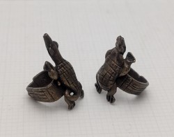 Кольца винтажные Крокодил и Черепаха (B241)