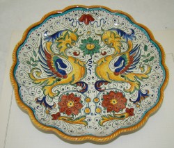 DERUTA ARS ARTIGIANA блюдо декоративное винтажное (W827)