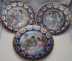 Gloria тарелки фарфоровые коллекционные 3 шт. (Y428)