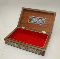 Шкатулка с инкрустацией винтажная (A453)