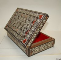 Шкатулка с инкрустацией винтажная (A453)