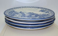 Delft тарелки большие винтажные Времена года 4 шт. (A748)