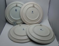 Delft тарелки большие винтажные Времена года 4 шт. (A748)