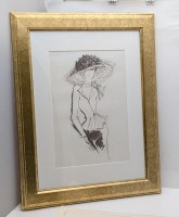 Картина принт интерьерная графика Модный эскиз (B142)