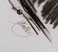 Картина принт интерьерная графика Модный эскиз (B142)