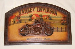 Панно большое винтажное Harley-Davidson (V405)