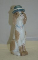 Casades фигурка фарфоровая винтажная Собака в шляпе (Y363)