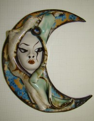 Украшение настенное Венецианская маска Месяц (Y824)