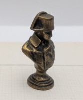 Бюстик бронзовый винтажный рукоятка печати Наполеон (B243)