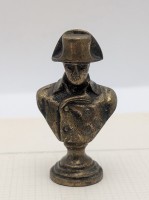 Бюстик бронзовый винтажный рукоятка печати Наполеон (B243)